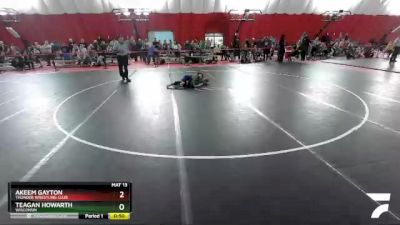 66-73 lbs Round 1 - Teagan Howarth, Wisconsin vs Akeem Gayton, Thunder Wrestling Club