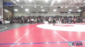 52 lbs Round Of 16 - Liam Hemenway, Hilldale Youth Wrestling Club vs Vincent Butcher, Tulsa Blue T Panthers