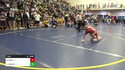 74 lbs Round Of 16 - Brody Bafia, Huntingdon vs Lennon Lokuta, Pittston Area