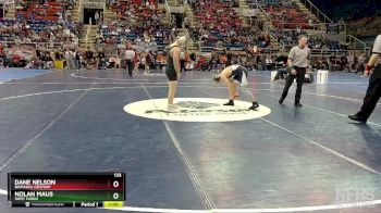 133 lbs Cons. Round 1 - Nolan Maus, West Fargo vs Dane Nelson, Bismarck Century