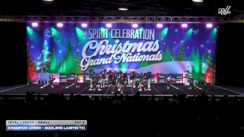 Champion Cheer - Sizzlers (Justin TX) [2025 L1 Youth - Small Day 2] 2025 Spirit Celebration Christmas Grand Nationals