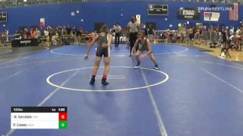 106 lbs Quarterfinal - Brody Sendele, TD's Barn Boys vs Parker Casey, High Altitude