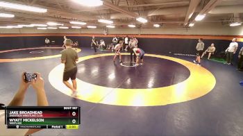 157 lbs Cons. Round 3 - Wyatt Mickelson, Westlake vs Jake Broadhead, Shootbox Wrestling Club