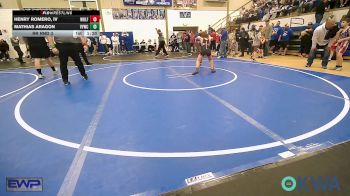 90 lbs Rr Rnd 3 - Henry Romero, IV, Wolfpak Wrestling vs Mathias Aragon, Verdigris Youth Wrestling