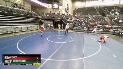 168 lbs Cons. Round 2 - Dylan Watt, Weber vs Boston Christensen, Lone Peak