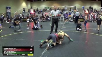70 lbs Round 3 (6 Team) - Gavin Bussell, Belding Orange vs Cory Buckley, Region Wrestling Academy