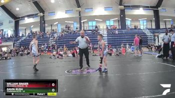80 lbs Round 2 (8 Team) - Gavin Rush, Takedown Elite vs William Singer, Oklahoma Stealth