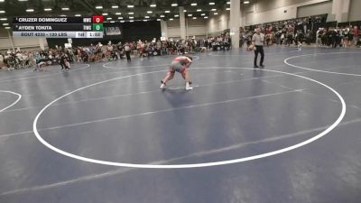 120 lbs Semis - Cruzer Dominguez, MWC Wrestling Academy vs Ayden Tokita, Team Idaho Wrestling Club