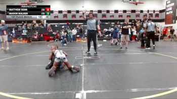 60 lbs 1st Place Match - Mason Walker, Mighty Warriors Wrestling Acad vs Matthew Senn, Pelion Youth Wrestling