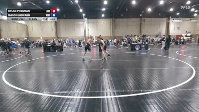 120 lbs Quarterfinal - Dylan Presman, Lugo Wrestling Club vs Mason Howard, North Port Wrestling Club