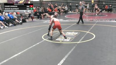 133 lbs Round 3 (4 Team) - Chase Johnson, Park Hill, MO vs Mason Glotfelty, Decorah, IA