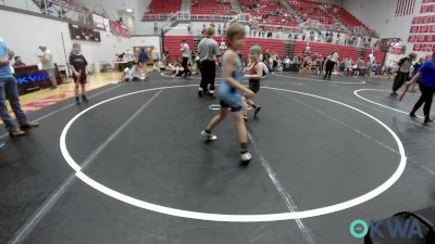 61 lbs Consi Of 4 - Dj Reeves, Midwest City Bombers Youth Wrestling Club vs Jaysten Wolfe, Division Bell Wrestling