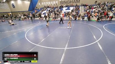 115 lbs Cons. Round 3 - Akira Helprin, Wasatch Wrestling Club vs Letty Ramirez, JWC