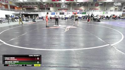 149 lbs Cons. Round 1 - Cale Hein, Ottawa University vs George Dieck, Missouri Valley