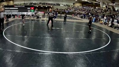 120 lbs Semis (4 Team) - Joseph Kennedy, Chattanooga Christian School vs Cole Anderson, Pope Saint John Paul II Preparatory School