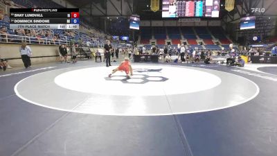 88 lbs 7th Place Match - Shay Lundvall, IA vs Dominick Sindone, MI