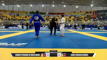 Luane Carvalho Correia vs Gabrieli Pessanha De Souza Marin 2026 Brasileiro Jiu-Jitsu IBJJF