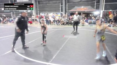 57 lbs Semifinal - Israel Jimenez, Rising Sun WC vs Isaiah Meza, Savage House WC