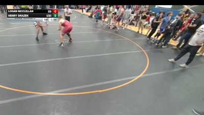 250 lbs Cons. Round 5 - Logan McClellan, Unattached vs Henry Drazek, Ground Zero Wrestling Club
