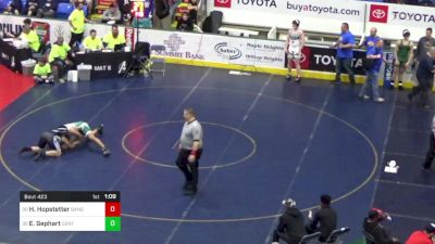 192 lbs Round Of 64 - Hunter Hopstetter, Bangor vs Enashay Gephart, Central Dauphin