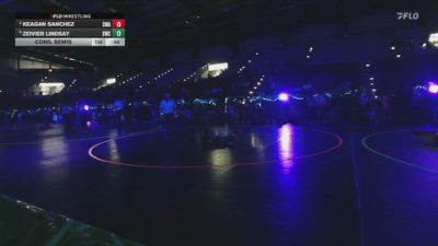 56 lbs Cons. Semis - Zeivier Lindsay, Snow Wrestling Club vs Keagan Sanchez, Sanderson Wrestling Academy