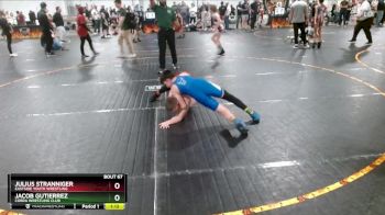 100 lbs Round 5 - Julius Stranniger, Eastside Youth Wrestling vs Jacob Gutierrez, Cobra Wrestling Club