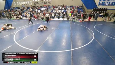 84 lbs Quarterfinal - Mason Fillmore, Agon Academy vs Jed Williams, Northside Wrestling Club