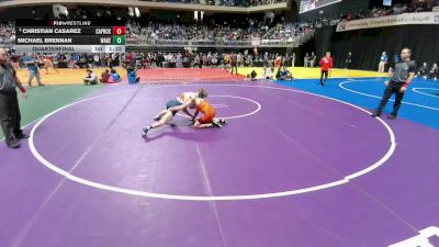 5A 132 lbs Quarterfinal - Christian Casarez, Amarillo Caprock vs Michael Brennan, Frisco Wakeland