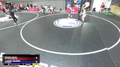 94 lbs Quarterfinal - Thiago Silva, Red Wave Wrestling vs Landen Squires, California