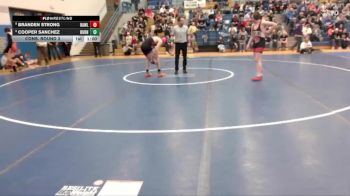 150 lbs Cons. Round 3 - Cooper Sanchez, Burns/Pine Bluffs vs Branden Strong, Rawlins
