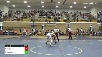 133 lbs Consi Of 8 #1 - Todd Carter, Gardner-Webb vs Ryan Aquilani, Kent State