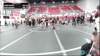 132-146 lbs Rr Rnd 5 - Kenzi Coker, Yukon Wrestling Academy vs Kenzie Hartfield 2, OKC Saints Wrestling