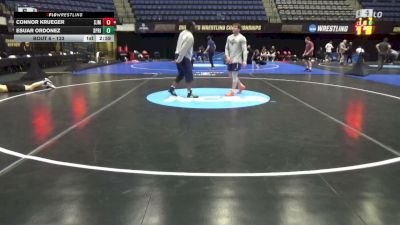 133 lbs Prelim - Connor Krueger, St. Johns (MN) vs Esuar Ordonez, Springfield