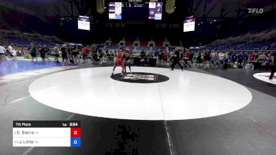 132 lbs 7th Place - Edwin Sierra, CA vs Jarvis Little, TN