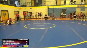 102-112 lbs Round 3 - Lennox Gebara, Frontenac Youth Wrestling Club vs Elizabeth Pendergrass, Cowley County Freco Wrestling