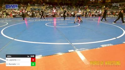 95 lbs Consi Of 16 #2 - Brady Laplante, Dundee vs Camden Runnels, Threestyle