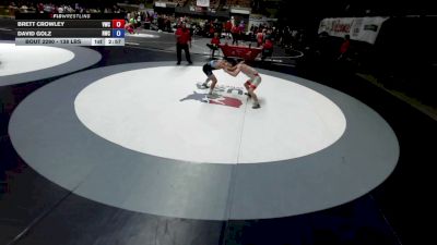 132 lbs Champ. Rd Of 64 - Brett Crowley, Vacaville Wrestling Club vs David Golz, Reign Wrestling Club