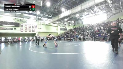 215 lbs Champ. Round 1 - Victor Zuniga, EAGLE ROCK vs Wyatt Bingham, BIRMINGHAM