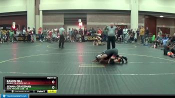 120 lbs Round 4 (6 Team) - Senna Grassman, Elite Athletic Club vs Kason Dill, Believe To Achieve WC
