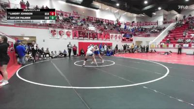 JH 190 lbs Cons. Round 3 - Landry Johnson, DEER CREEK JH vs Taylor Palmer, Shawnee JH