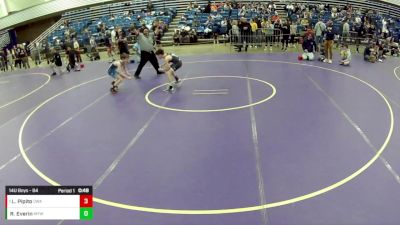 14U Boys - 84 lbs Champ. Round 2 - Lucas Pipito, Contenders Wrestling Academy vs Rudy Everin, Middletown Youth Wrestling Club