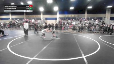 66 lbs Final - Leon Gonzalez, Savage House WC vs Clayten White, Bison WC