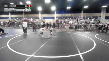66 lbs Final - Leon Gonzalez, Savage House WC vs Clayten White, Bison WC