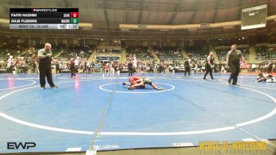 75 lbs Final - Faith Hashmi, Savage House Wrestling Club vs Julie Fleming, Mat Assassins