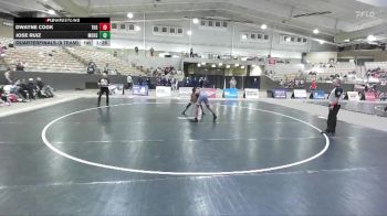 165 lbs Quarterfinals (8 Team) - Dwayne Cook, Tullahoma High School vs Jose Ruiz, Millington Central High School