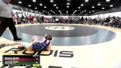 55 lbs Placement Matches (8 Team) - Brooks Riesen, Indiana Outlaws vs Nathan Smith, Junior Terps