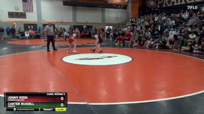83 lbs Cons. Round 3 - Carter Russell, Wrath vs Jonny Keen, Marion Wolves