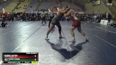 285 lbs 2nd Wrestleback (16 Team) - Matthew Coon, TCNJ vs Robby Bates, North Central