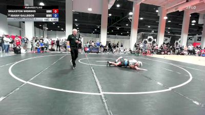 65 lbs Champ. Round 2 - Braxston Widrikis, Grandview Wolves Wrestling Club vs Isaiah Gallegos, Mile High Wrestling Club