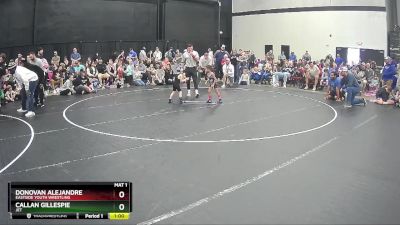 38 lbs Quarterfinal - Donovan Alejandre, Eastside Youth Wrestling vs Callan Gillespie, JET